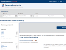 Tablet Screenshot of hotelsinbenalmadena.com